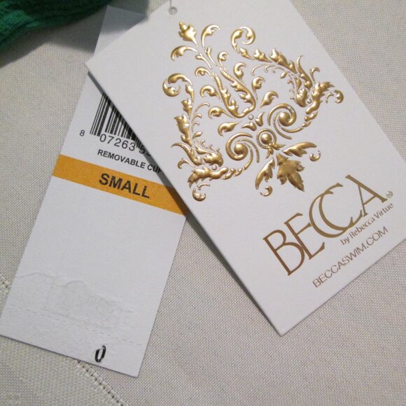 Becca Pucker Up Tear Drop One-Piece Swimsuit NWT Sz S - Picture 9 of 11